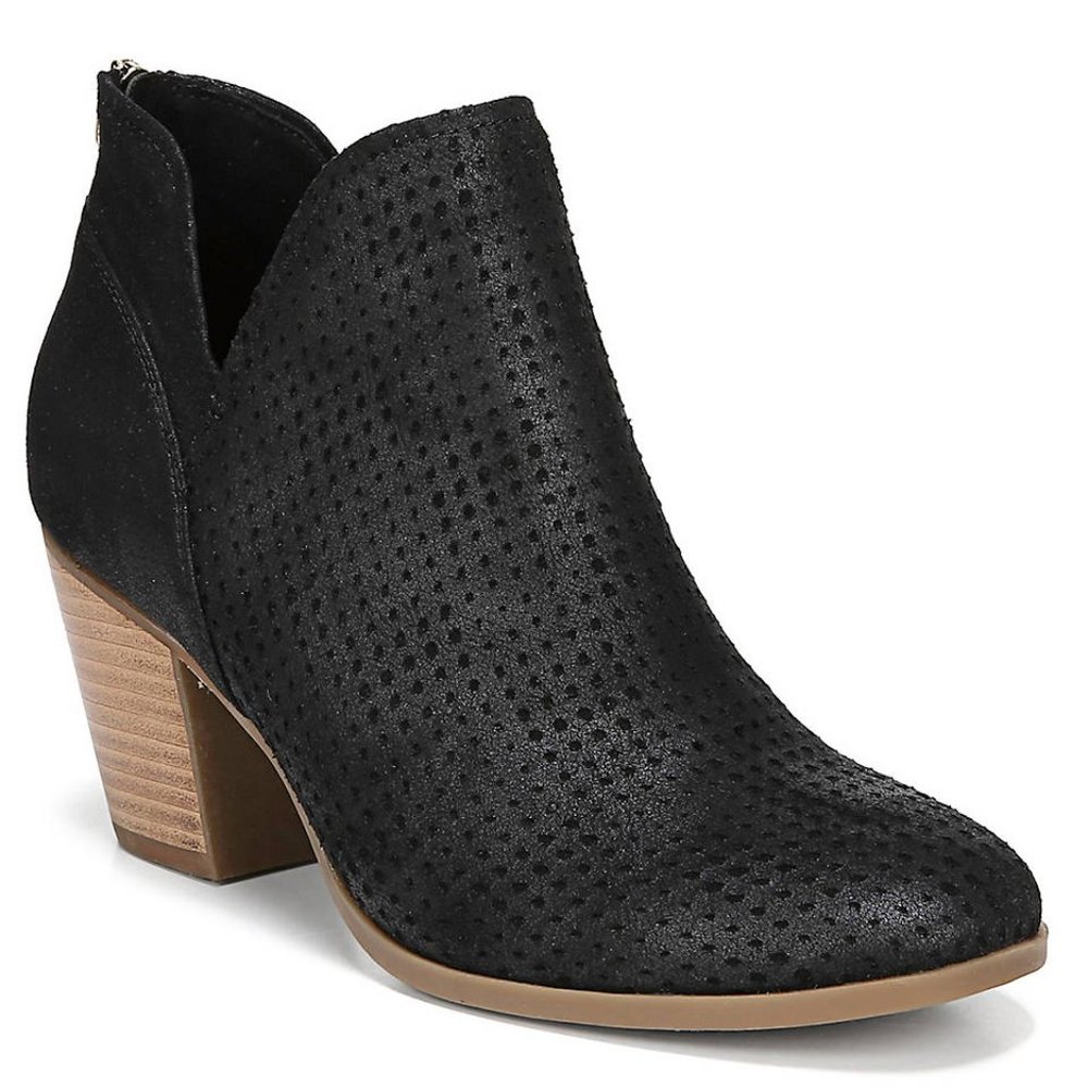 Fergalicious Black Bootie Block Heel